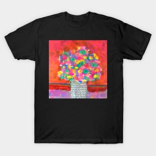 Colour pop abstract florals T-Shirt